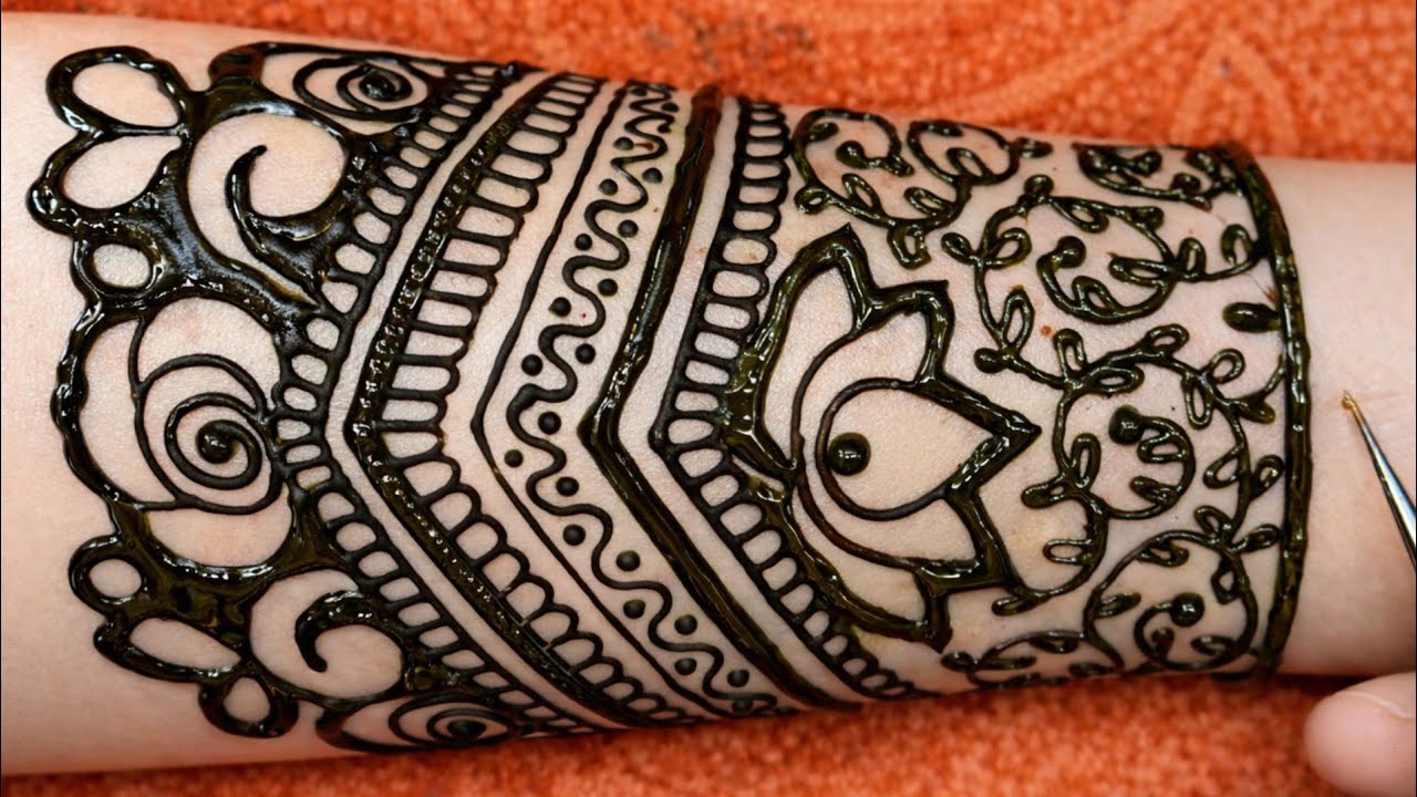 Bridal mehndi design stylish  Easy mehndi design |simple  mehndi #chhathpuja #diwali #mehndilove 
