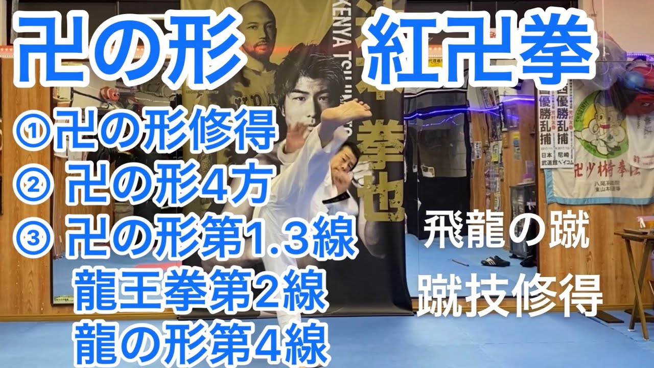 紅卍拳  #卍の形 #紅卍拳  2線龍王拳  4線龍の形 #少林寺拳法#単演基本形#型 #少林寺拳法オンライン #形