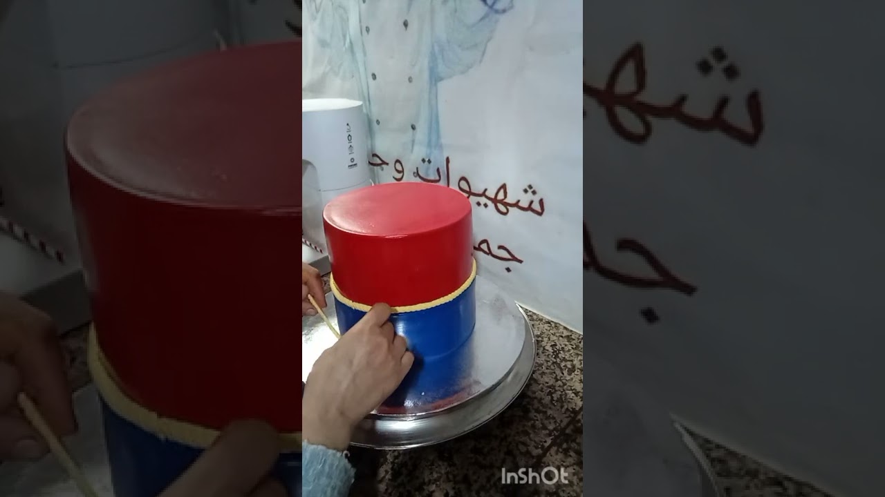 تغليف الكيك بعجين السكر.👌طريقتي المعهودة👏👏