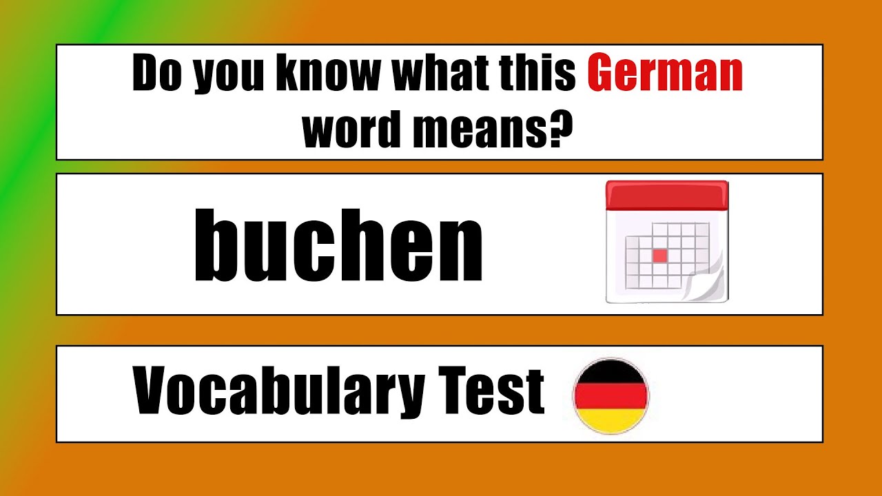 Can you guess 20/20? - German Vocabulary Test for Beginners