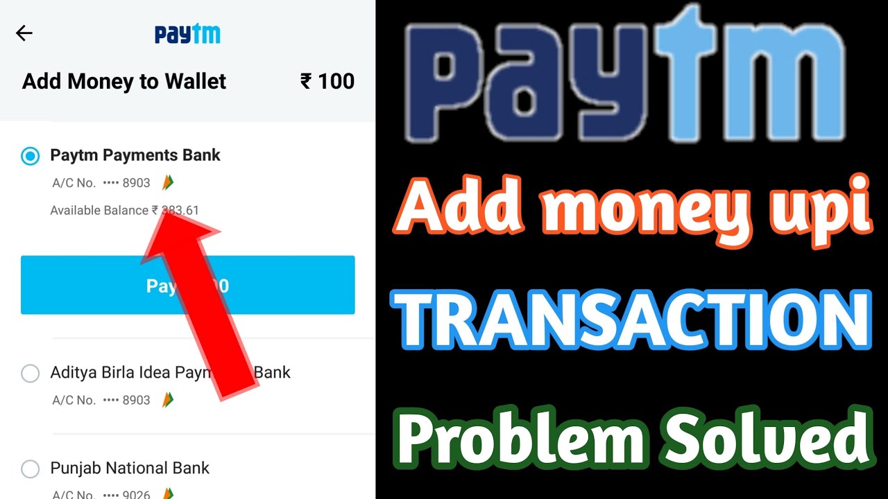 paytm add money upi option not showing | Paytm add money upi problem solved || 2020