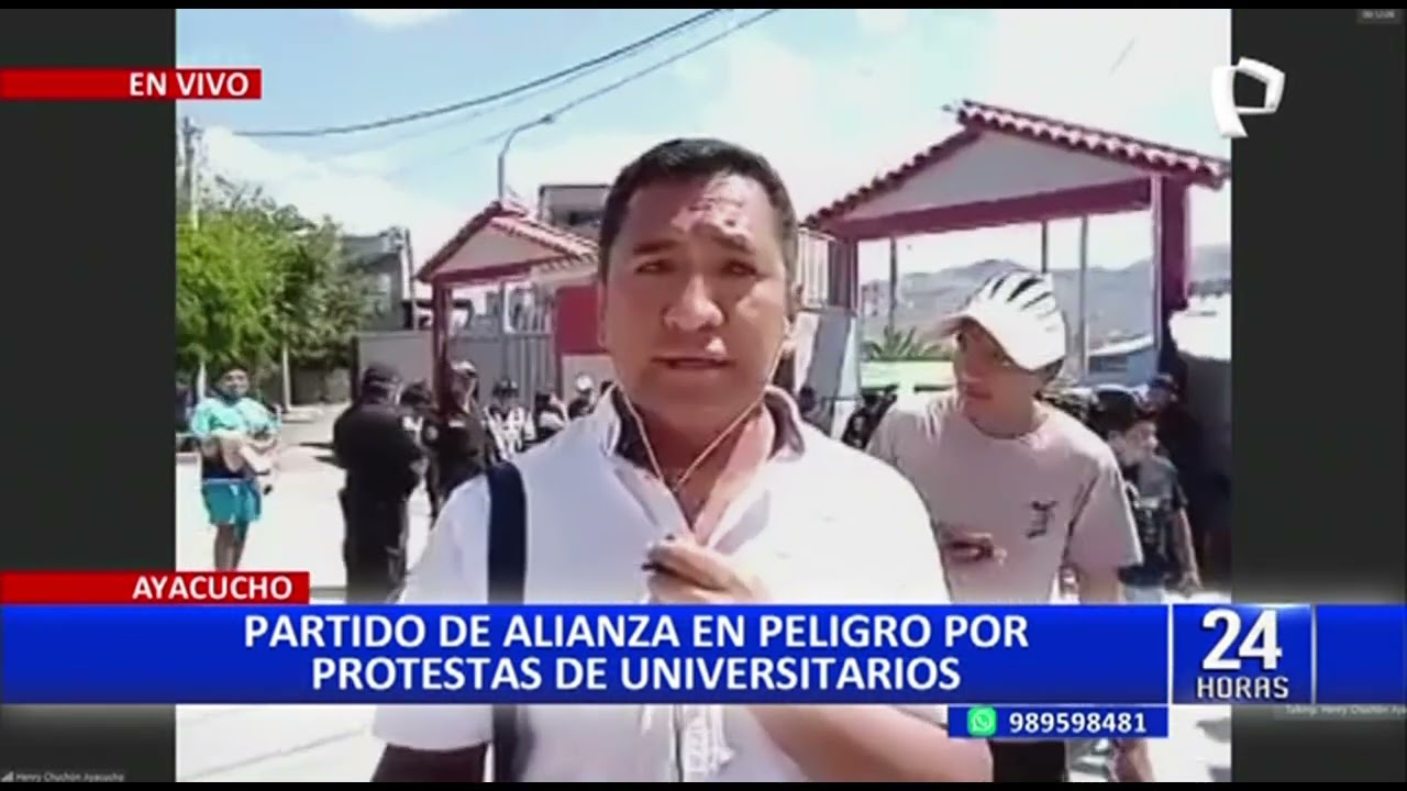Padres de estudiantes habrían intentado tomar Universidad San Cristóbal de Huamanga (2/2)