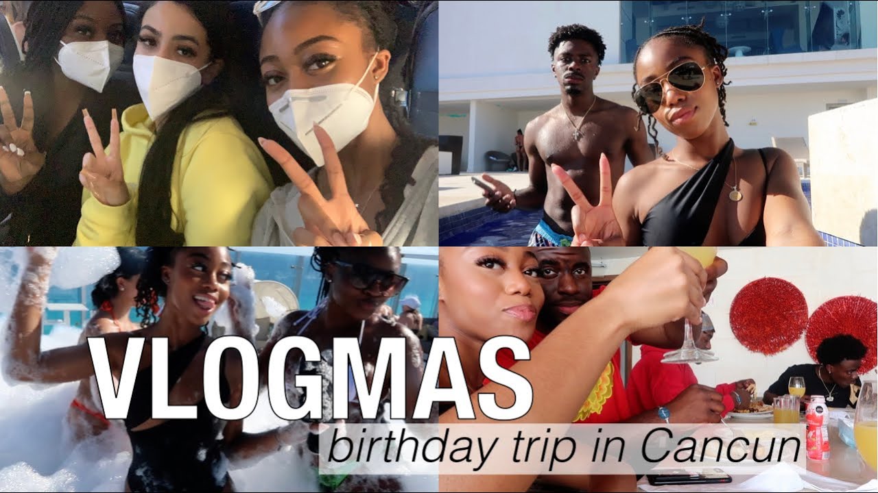 BIRTHDAY TRIP IN CANCUN | friends take Mexico DAY 1 | VLOGMAS 2020 | Rainstewart