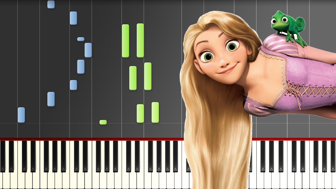 'Tangled' – I See The Lights [Piano Tutorial](Synthesia)