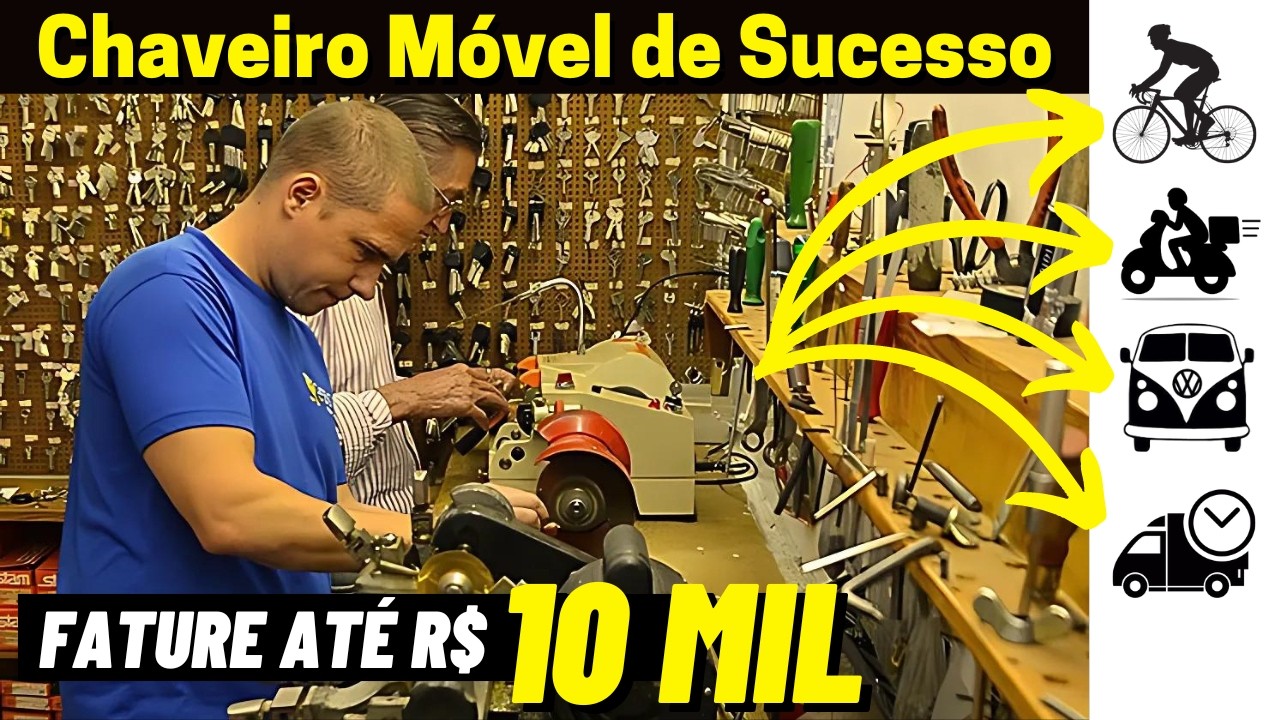 Como Montar Um CHAVEIRO PROFISSIONAL MÓVEL 24 horas / Automotivo e Residencial