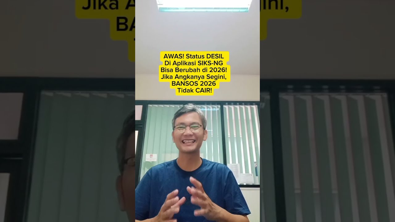 AWAS! Status DESIL Anda Bisa BERUBAH! Jika ANGKA nya Segini, BANSOS 2026 TIDAK CAIR! SIMAK YA..