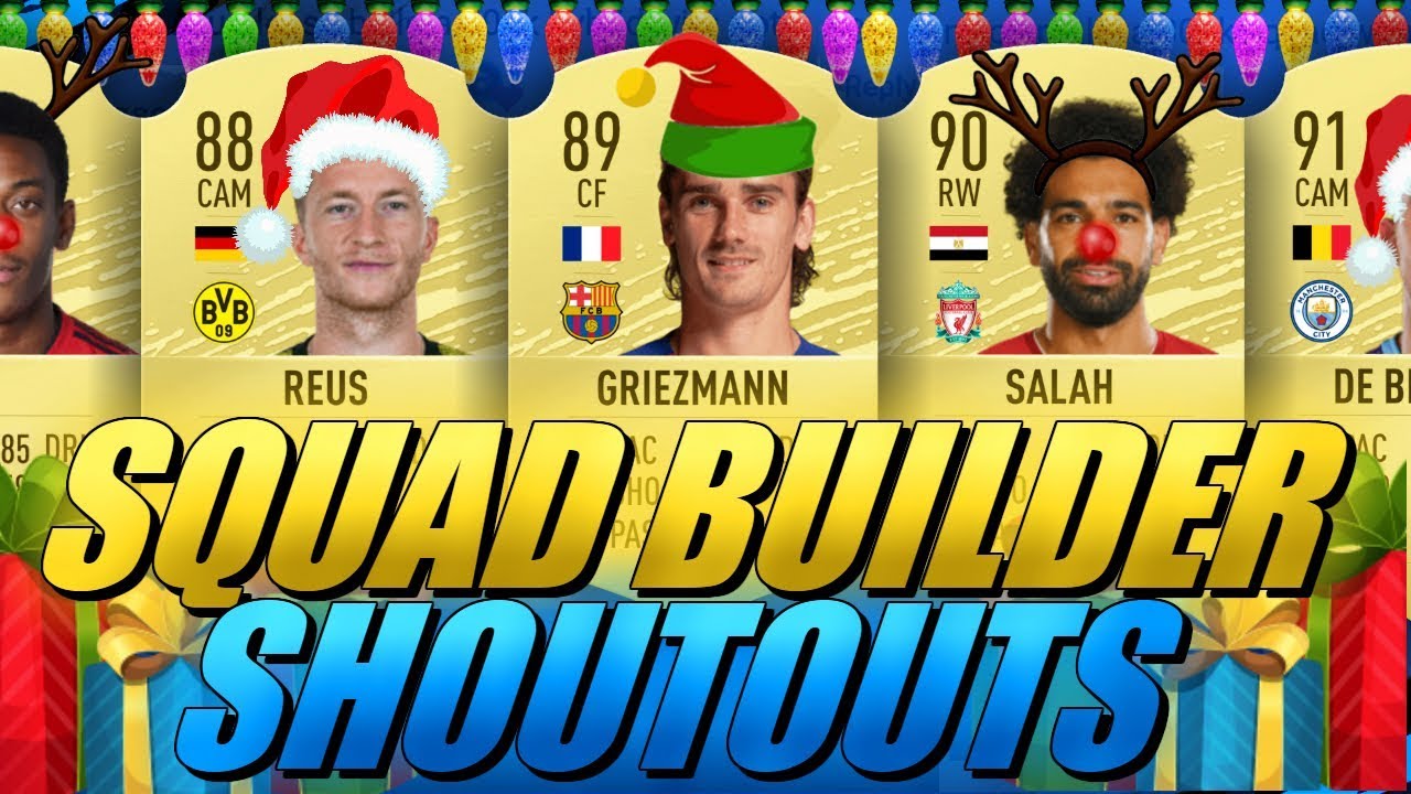 100K/200K/300K/400K/500K HYBRID FIFA 20 SQUAD BUILDER SHOUTOUTS CHRISTMAS SPECIAL