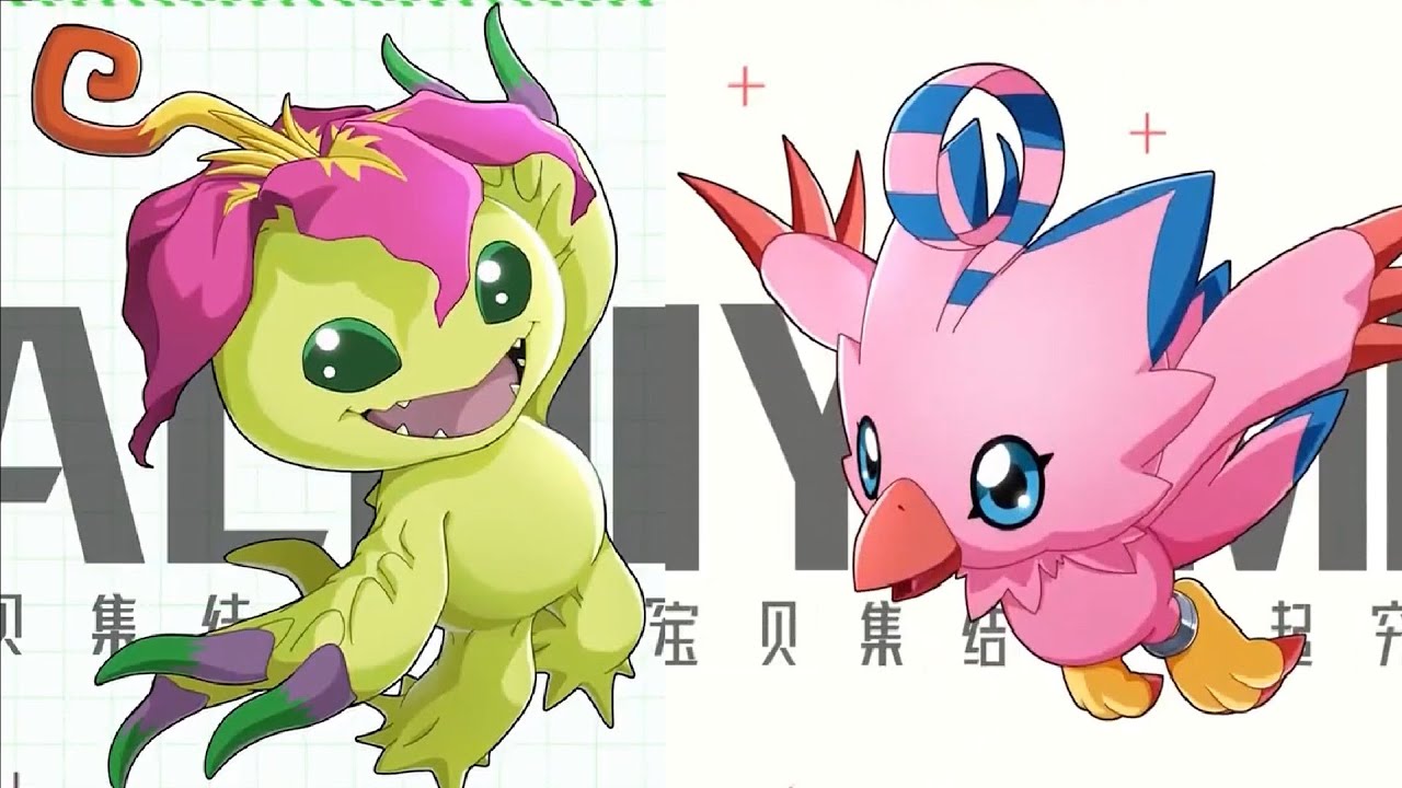 All scene evolution palmon and piyomon  - Digimon Game (new generation/new century)