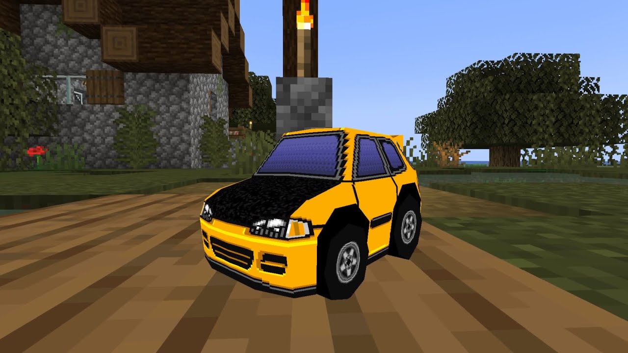 Я сделал мод Choro Q для Minecraft.