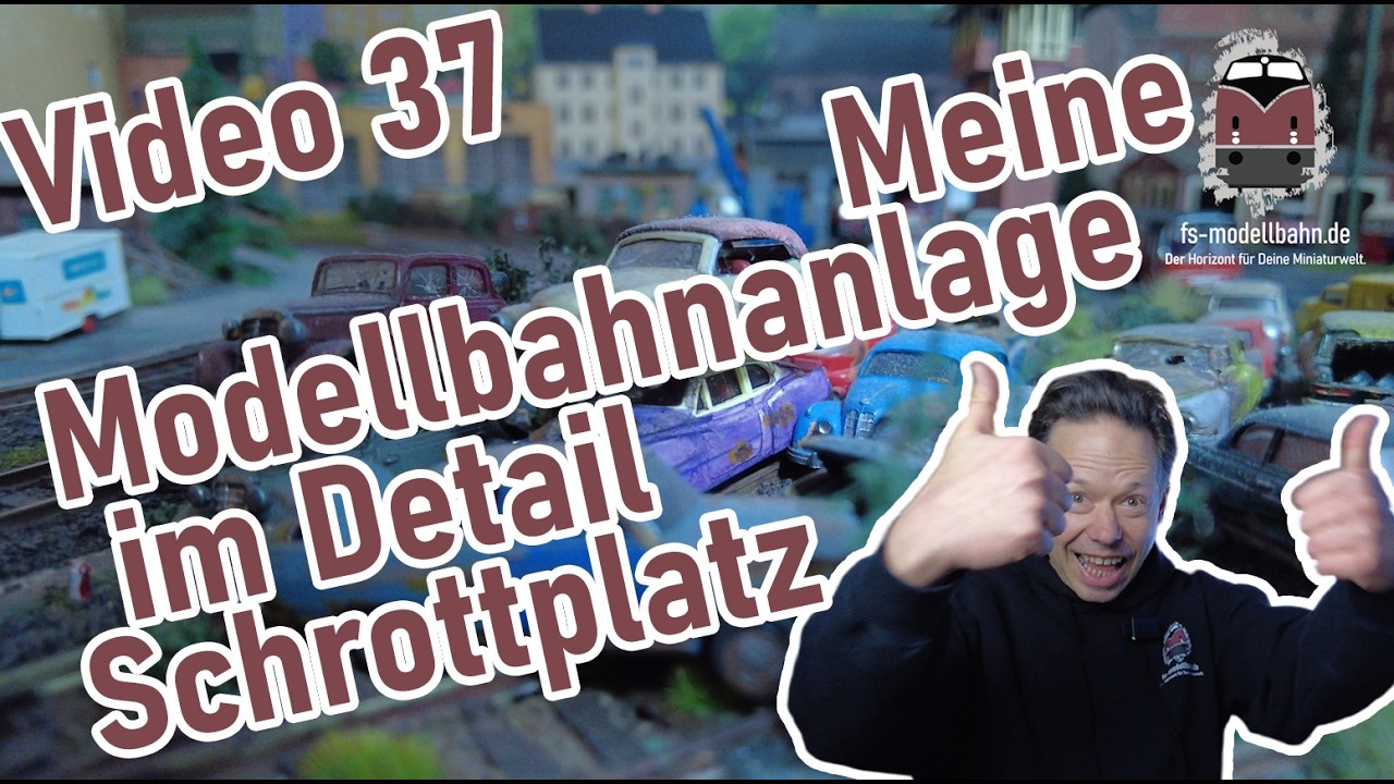 SCHROTTPLATZ und Modellbahnanlage Stadlandschaft im Detail! - Video 37