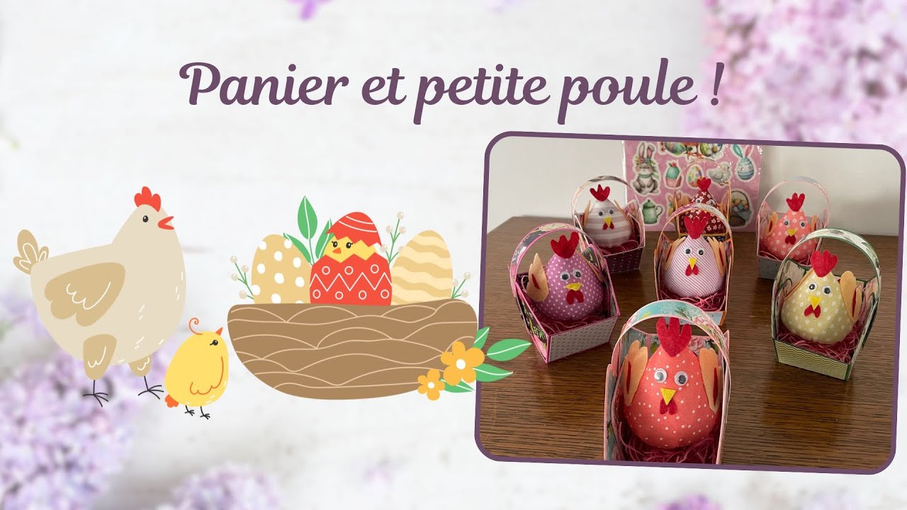 Petit panier et sa poule ! DIY facile pour Pâques !