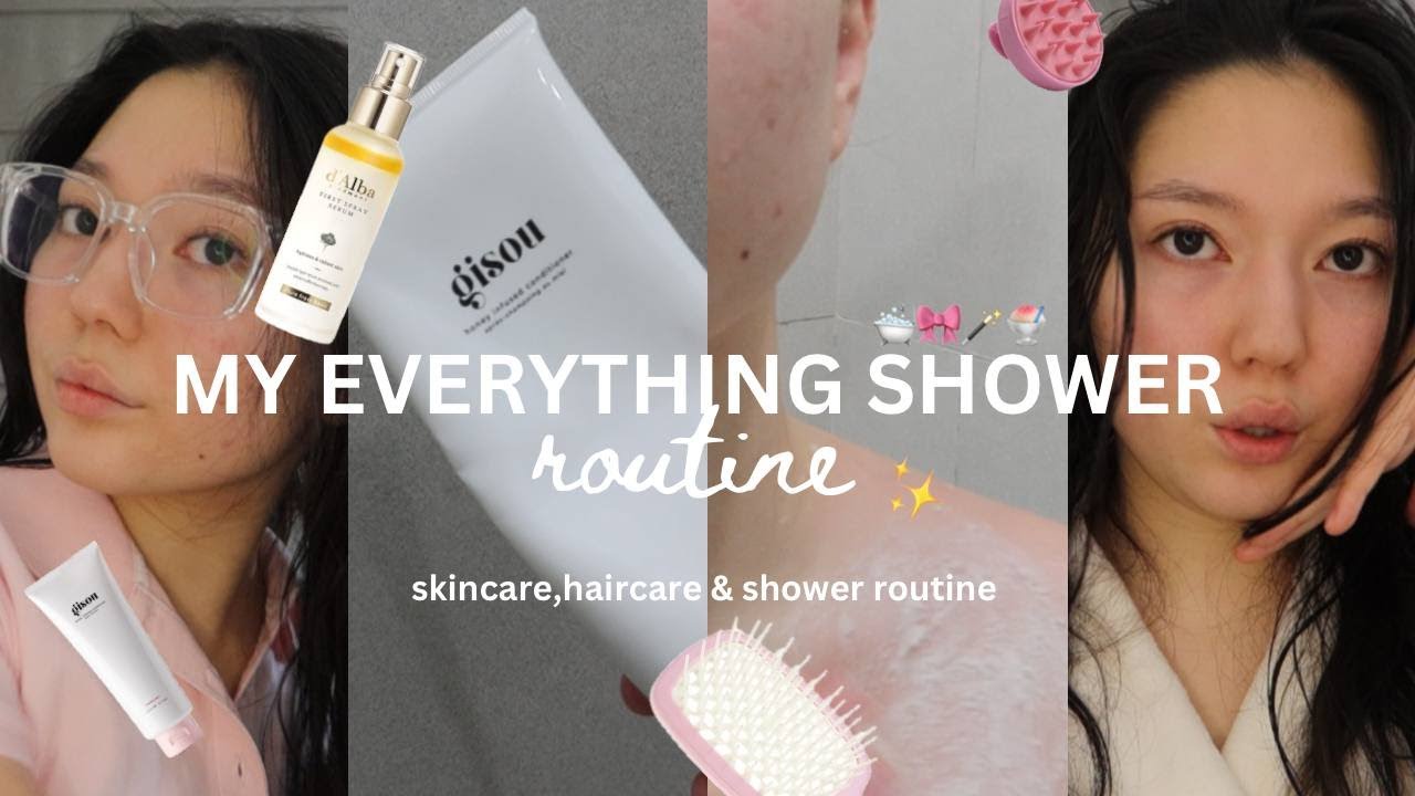 MY EVERYTHING SHOWER ROUTINE🫧🛁:уход за волосами,телом,лицом & больше
