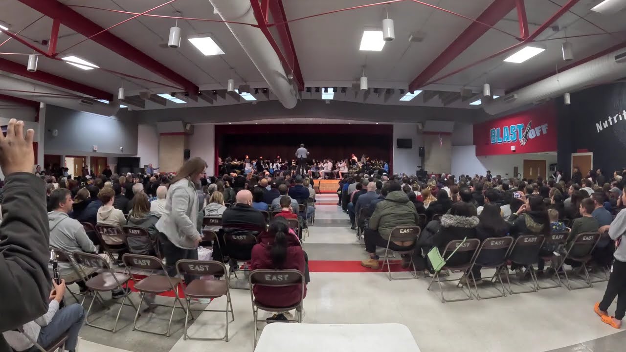 PCCS east middle school.  March 2026 8th grade band.