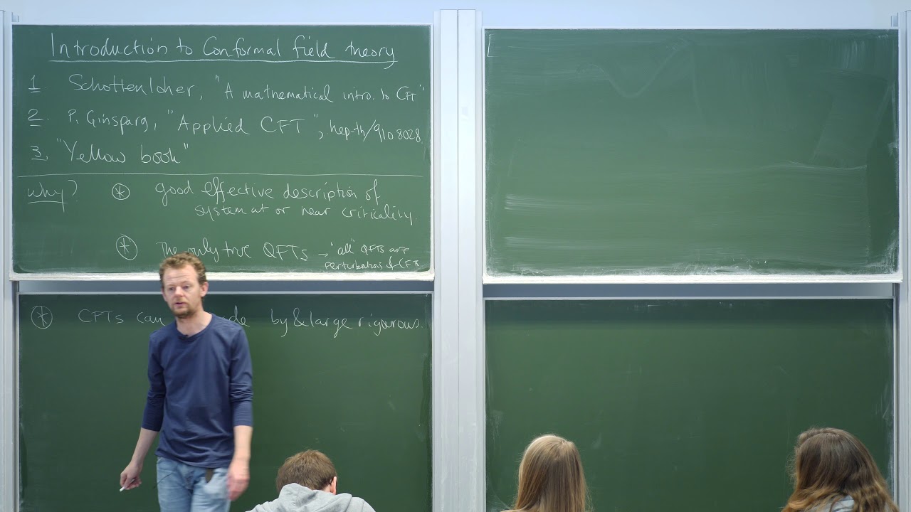 Introduction to conformal field theory, Lecture 1