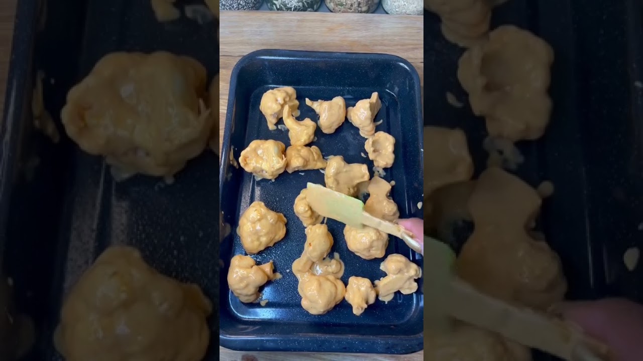 Крылышки из цветной капусты Баффало #веган #веганскиерецепты
