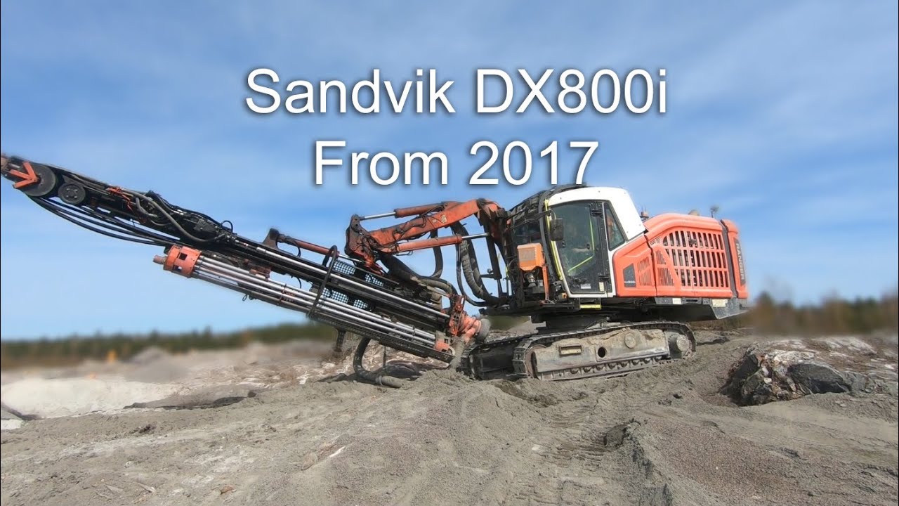 Test drilling Sandvik DX800i