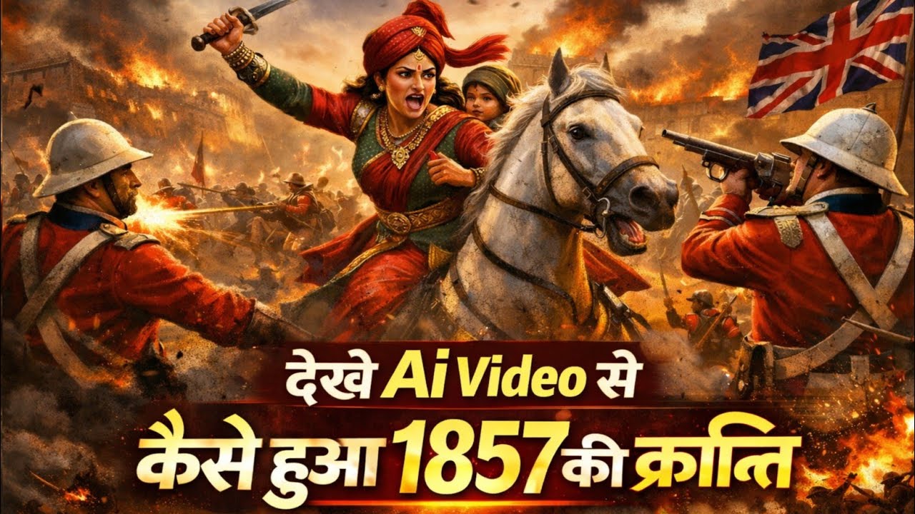 इतिहास का सबसे खतरनाक विद्रोह – 1857 की पूरी कहानी 🇮🇳