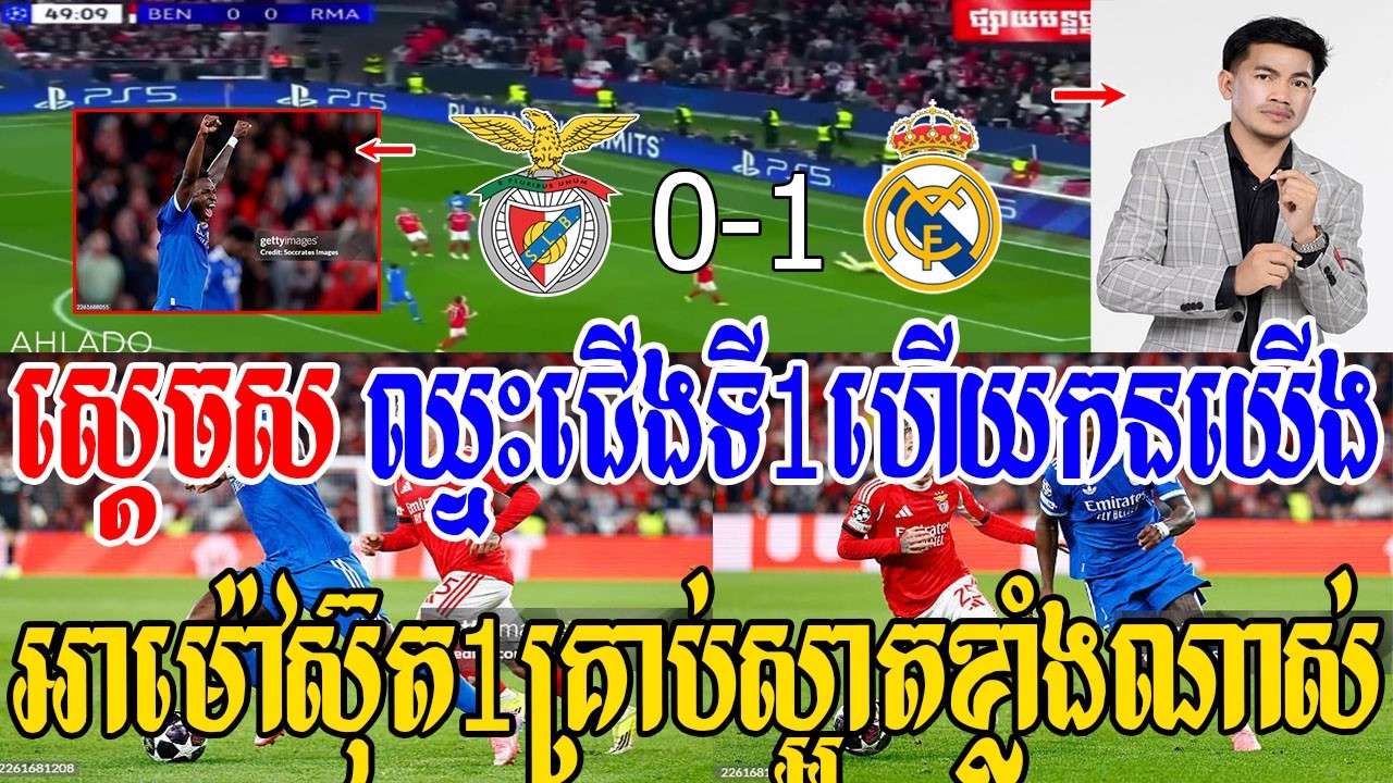 Admin ជីងចក់ - រៀលម៉ាឌ្រីដស៊ុត1គ្រាប់ យកឈ្នះប៊ែនហ្វីកាក្នុងជើងទី1(ប៊ែនហ្វីកា 0-1 រៀលម៉ាឌ្រីដ)