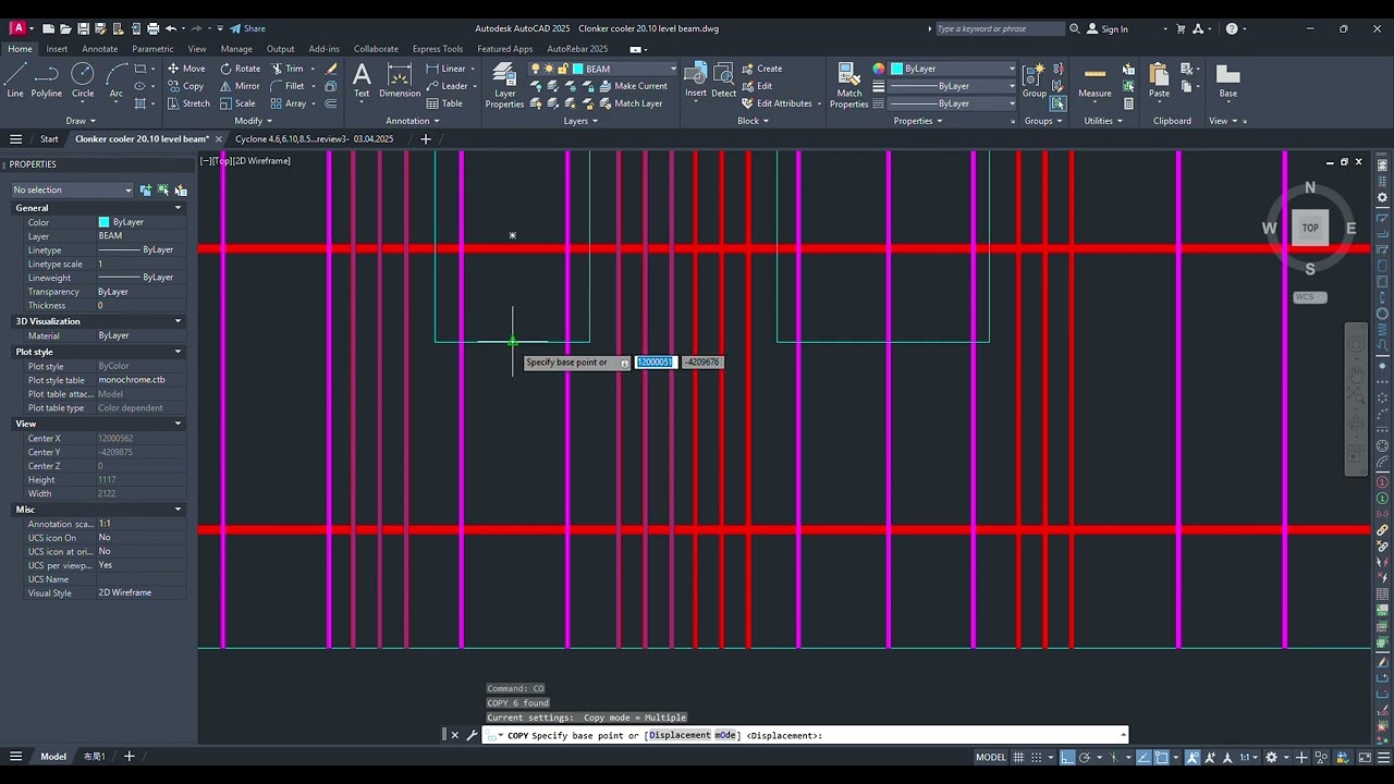 Auto CAD Beam Reinforcement detailing for the fabrication