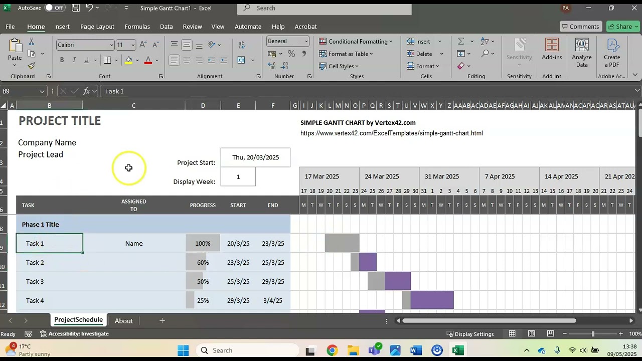 Gantt Chart