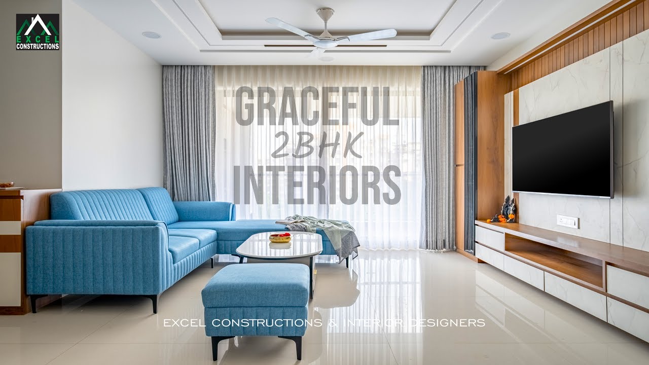 Graceful 2BHK Interior Design In Pune I Park Landmark I Pocket Friendly  Interior Design ideas