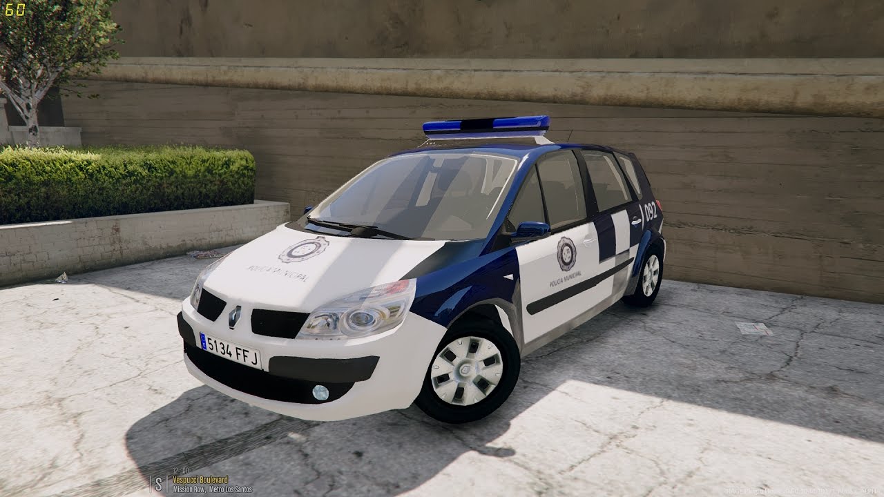 GTA V LSPDFR: Dia 22 Renault Scenic Policia Municipal de Valladolid