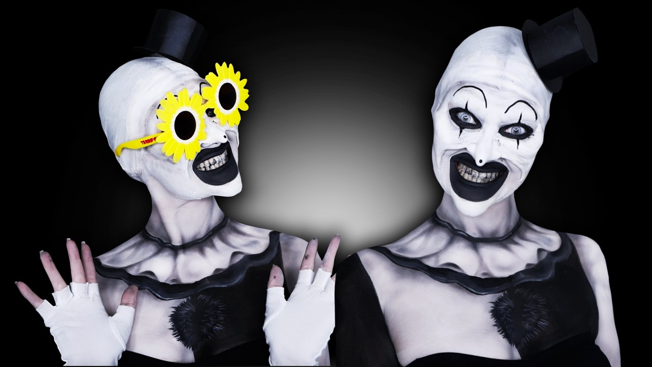 Terrifier Makeup Tutorial Art The Clown (From Scratch)