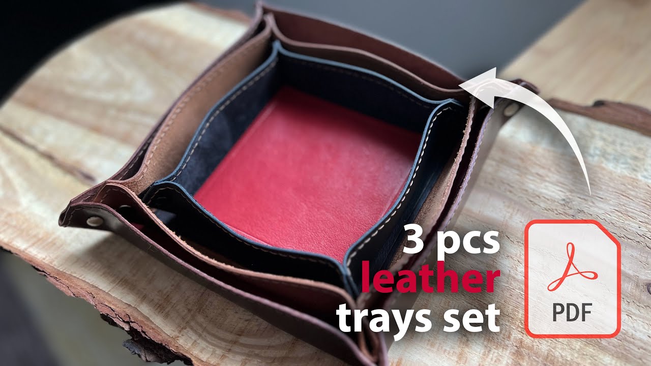 Leather Tray Handmade Set | PDF Pattern and how to do it