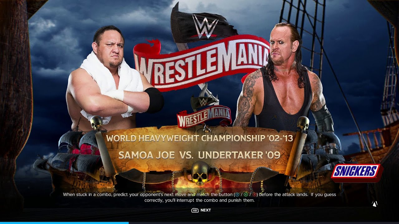 WWE 2K24 FULL MATCH — Samoa Joe vs The Undertaker   — World Heavyweight  Match