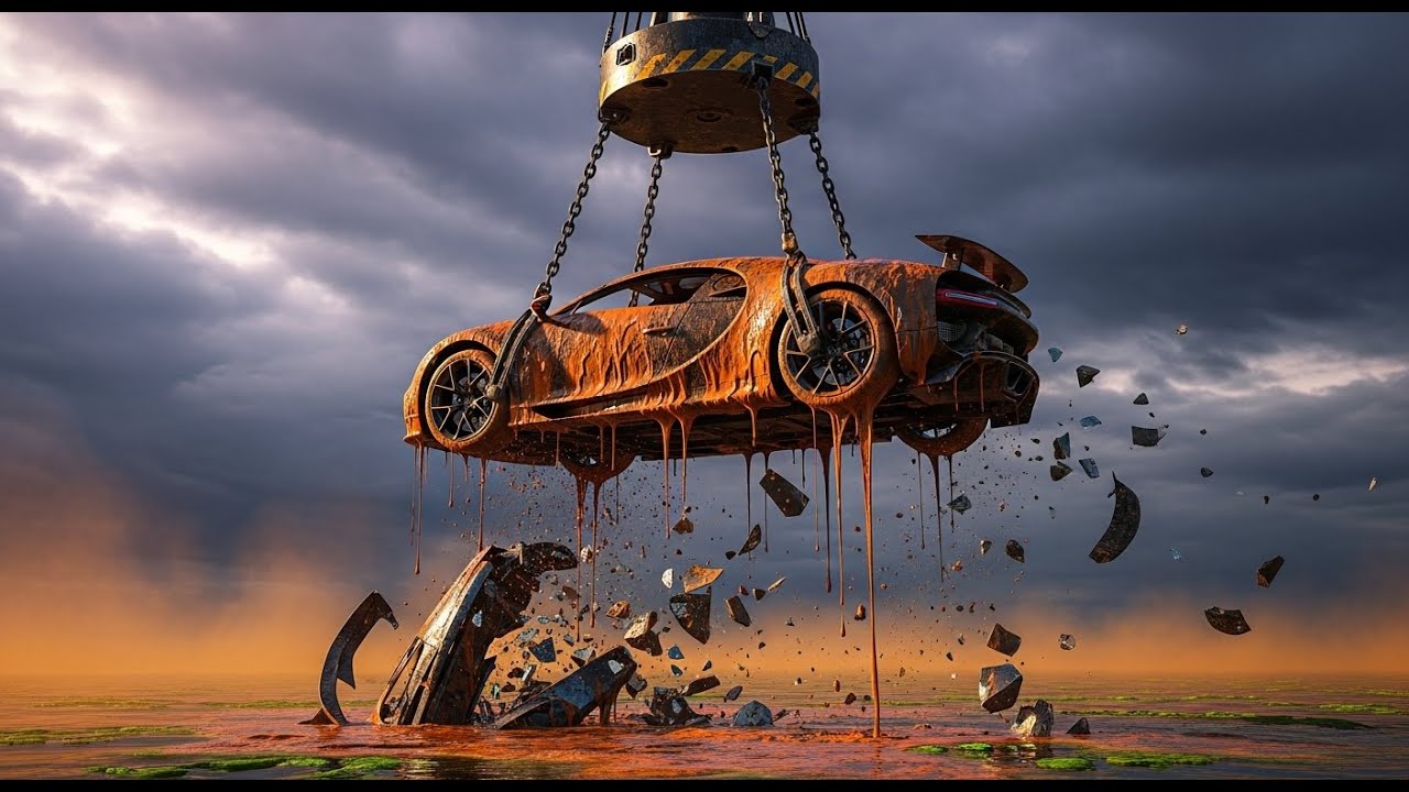 I Found A $3 Million Bugatti In A Dried River! Asmr Car Restoration! Full Restoration of Chiron