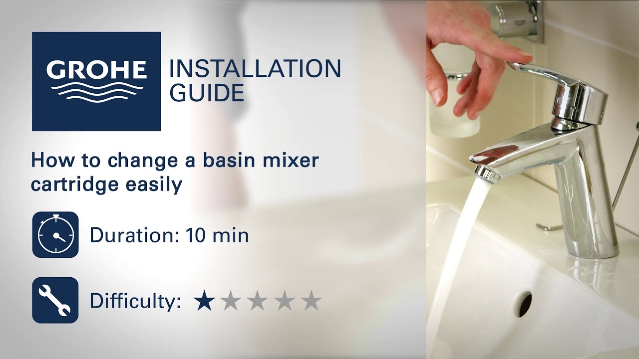 Change a GROHE basin mixer cartridge