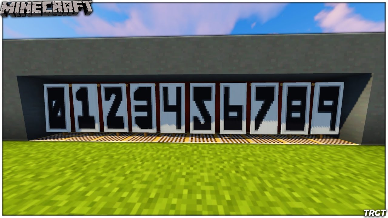 ✔ Minecraft: Every number on banners