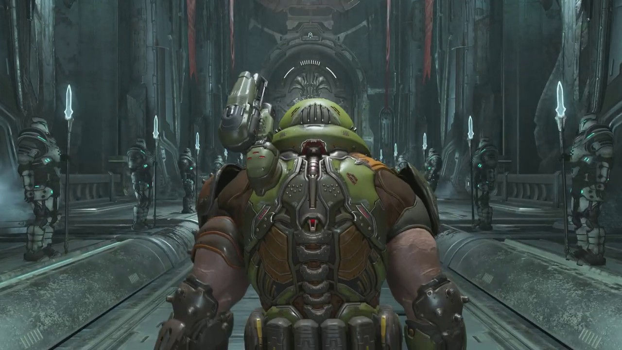 DOOM Eternal - Chapter 8 Sentinel Prime: Slayer Arrives Greeted By Maykr Angel Cutscene (2020)