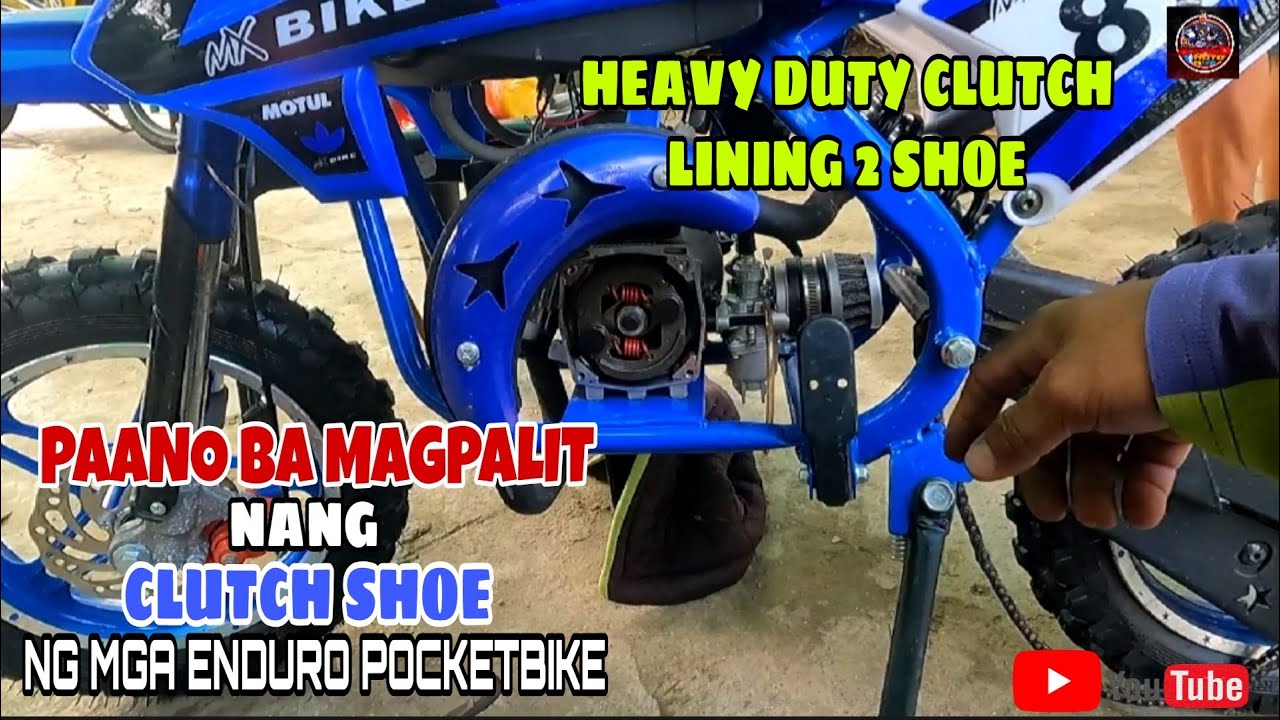 PAANO MAGPALIT NG CLUTCH SHOE, (HEAVY DUTY 2 SHOE LINING NG ENDURO 49cc)/ buhay rider