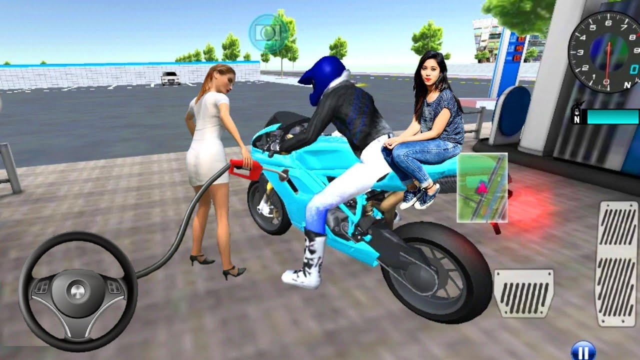 3D Driving Class - City Gas Station Bike Racing Motorbike  Games - Android Gameplayl