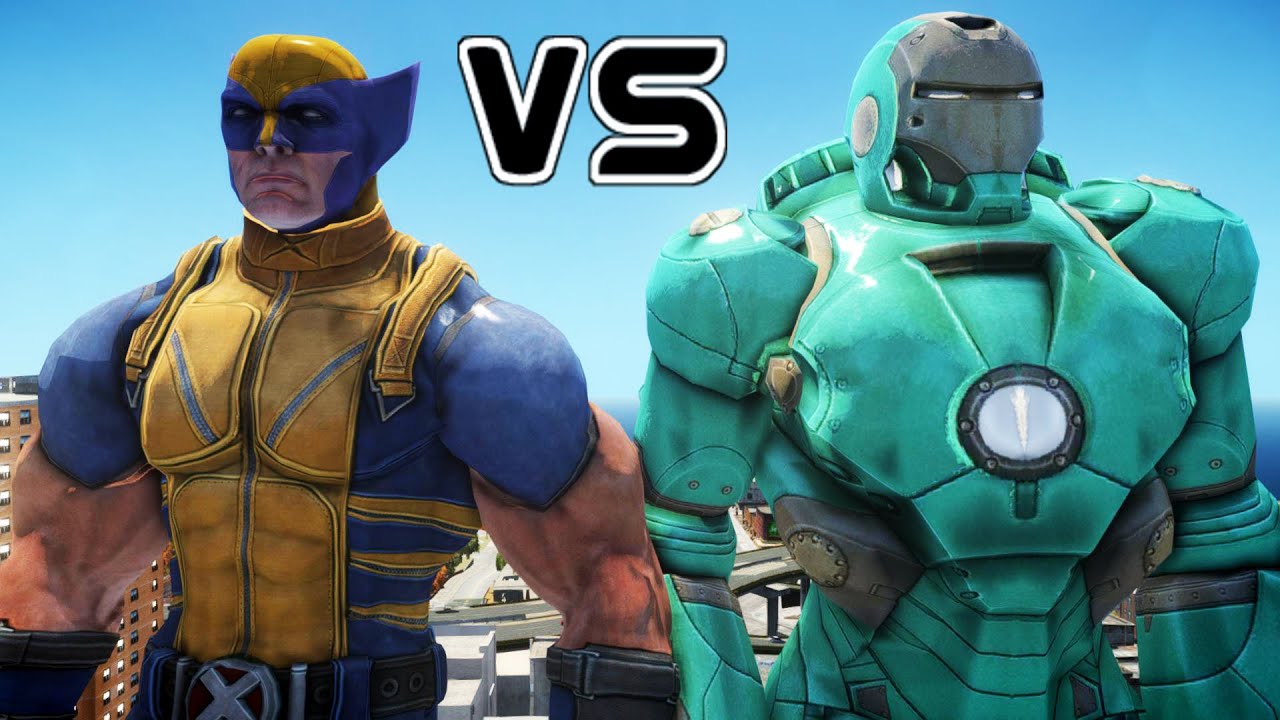 WOLVERINE VS IRON MAN (Mark XXXVII Hammerhead)