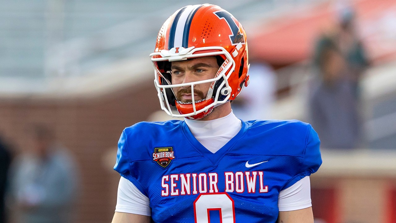 Luke Altmyer Highlights - QB - Illinois - 2026 Panini Senior Bowl
