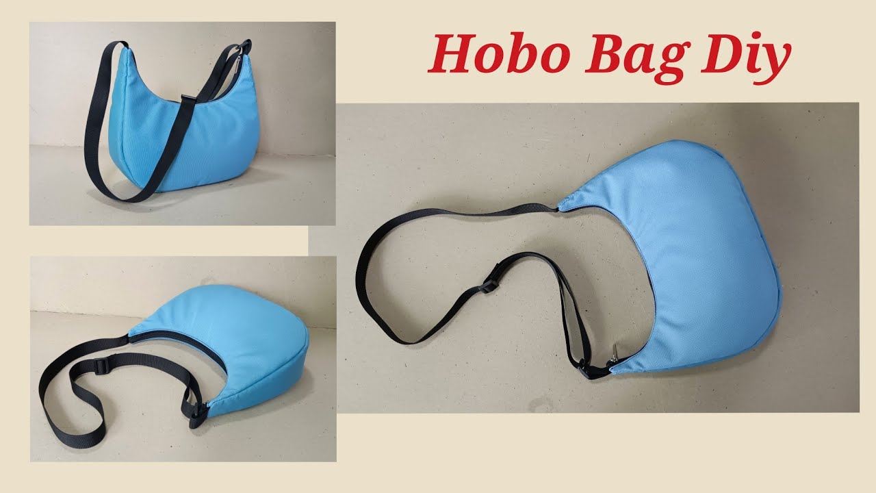 HOBO SHOULDER CROSSBODY BAG SEWING TUTORIAL / BAG DIY