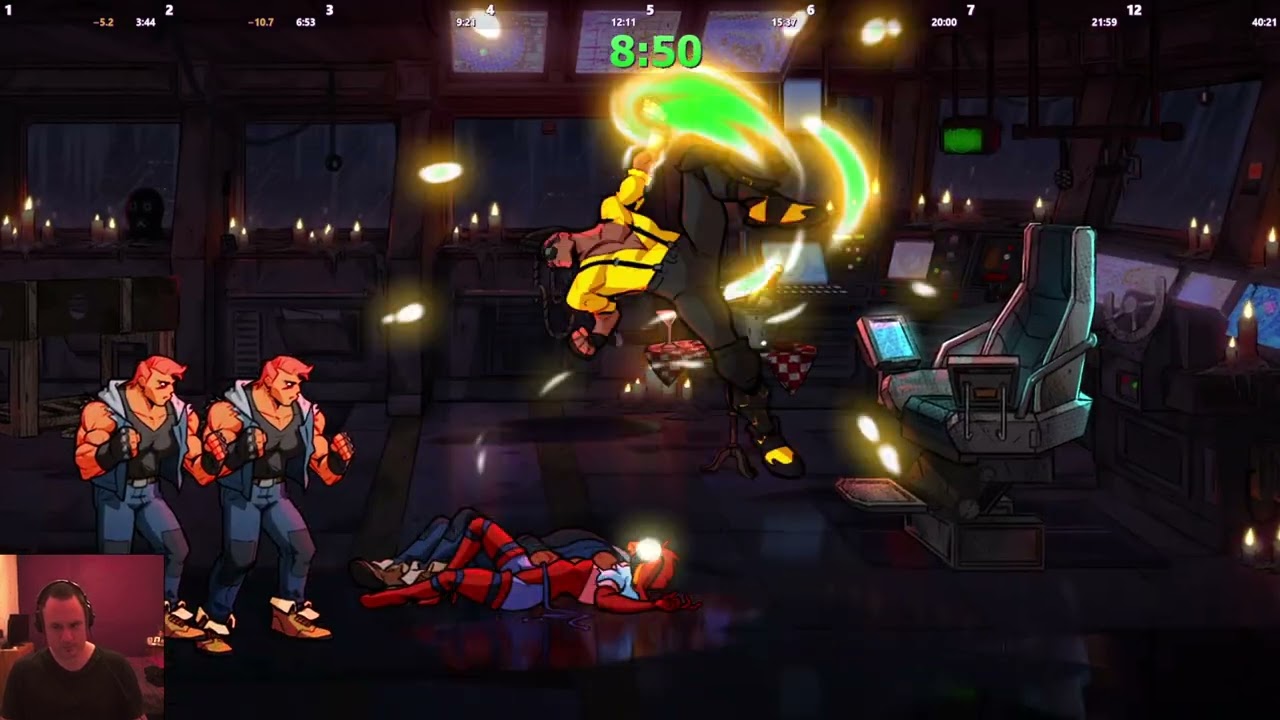 Мировой рекорд скорости Streets of Rage 4 V8 ADAM MANIA! 39:21