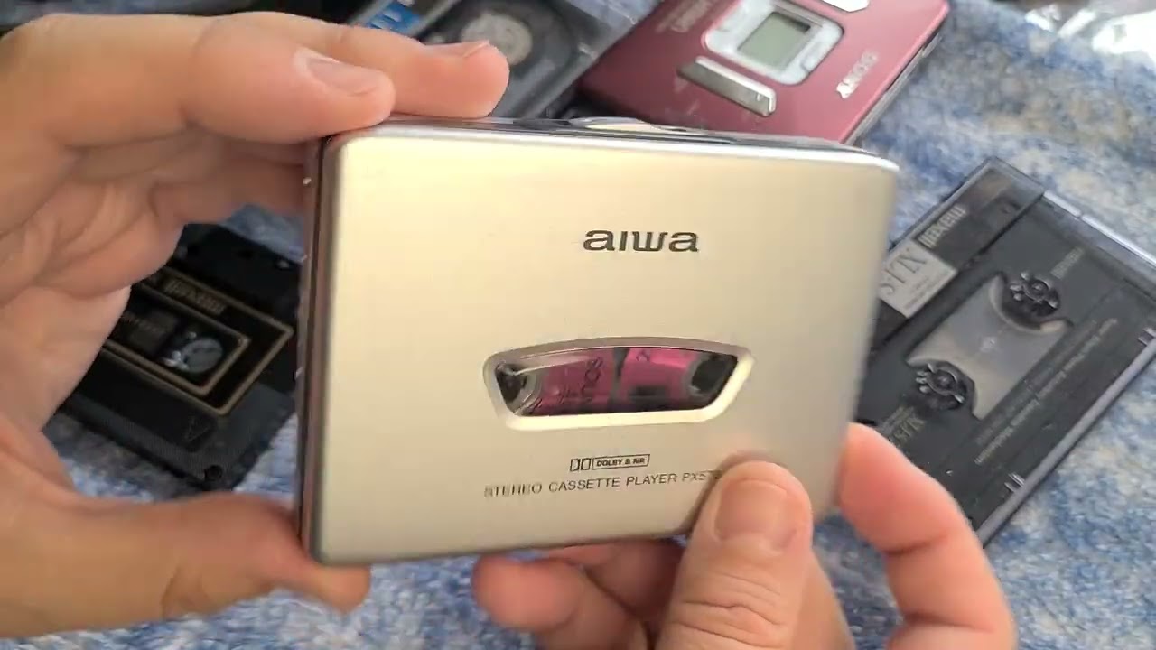 Cassette player AIWA HS-PX570 (Made in Japan, 1996) Short Demo 