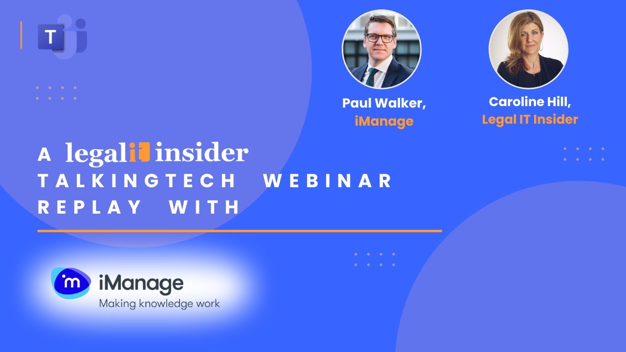 Webinar Replay: 30 years of legal tech – Security, data, DMS and MCP