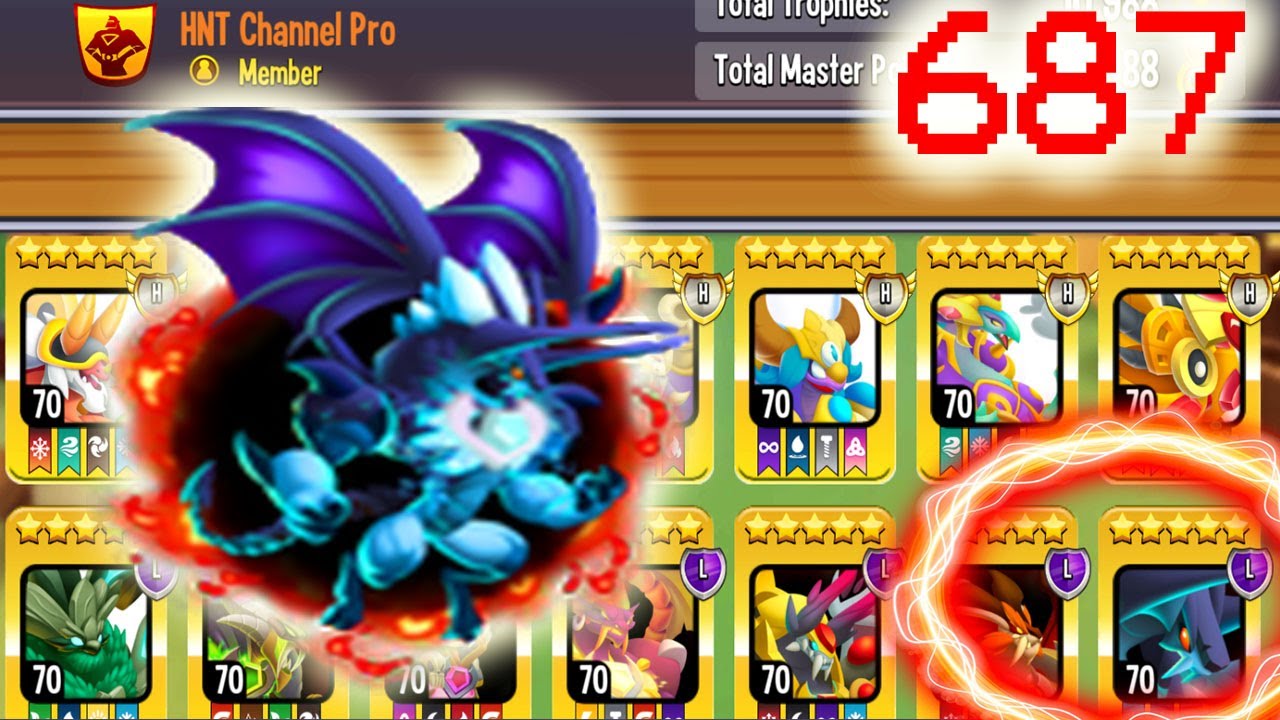 Dragon City HNT Prideful Vampire Dragon Max Level 70 Bá Văn Đạo HNT CHANNEL P687