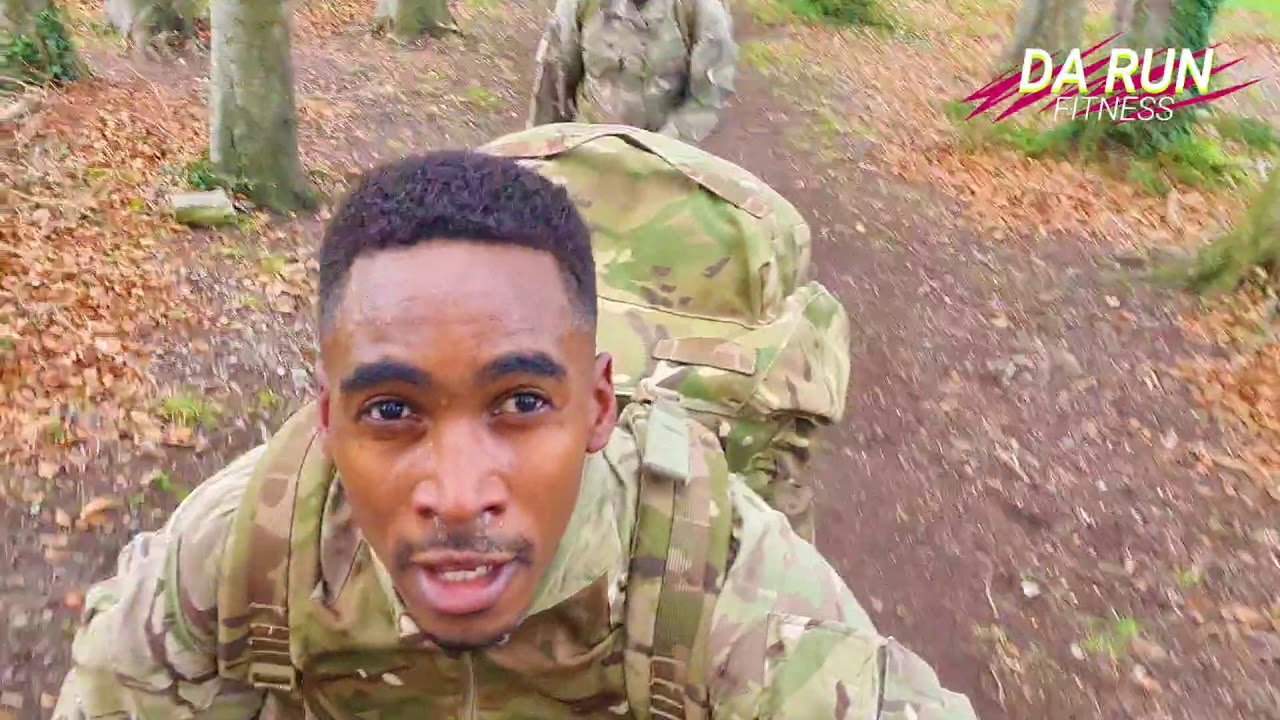 British Soldiers Tabbing With 25kg (5.4km) In 47mins