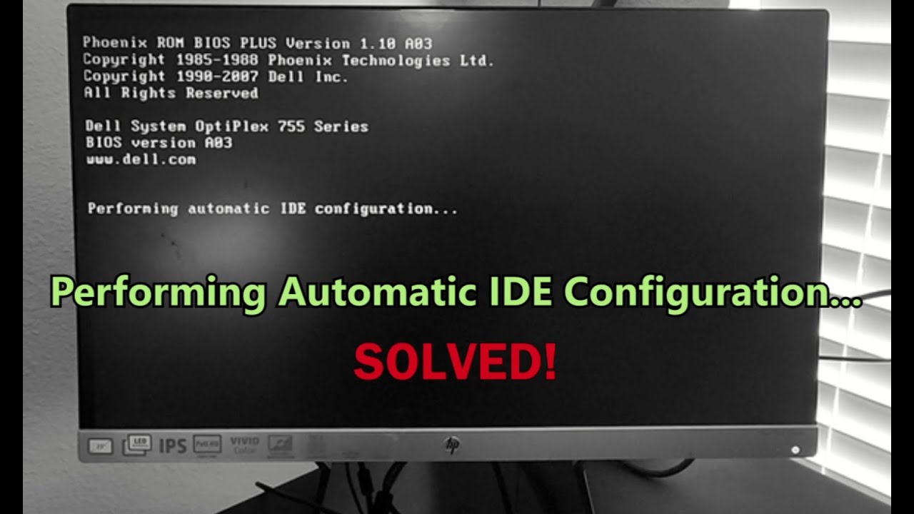 DELL Optiplex выполняет автоматическую настройку IDE... - РЕШЕНО!