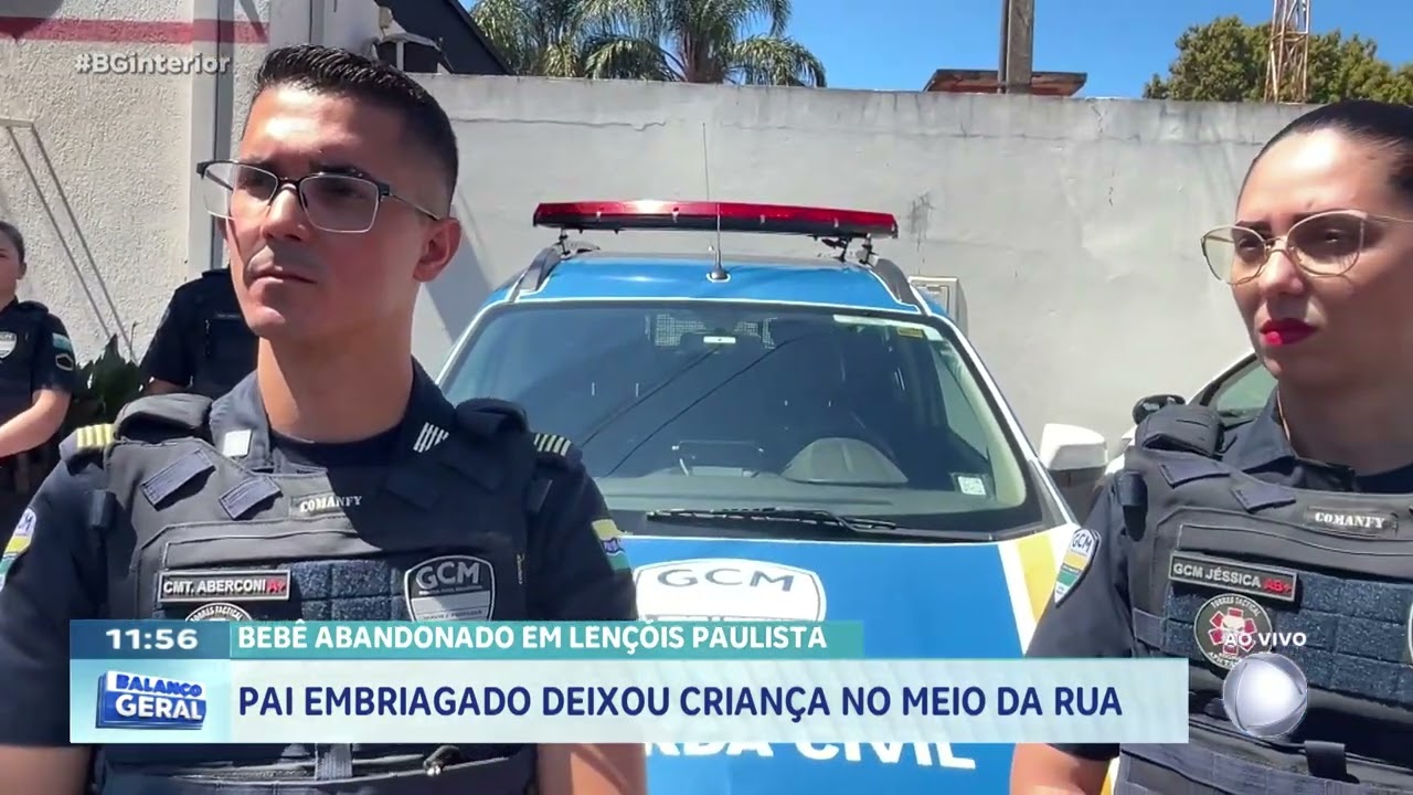 Bebê abandonado em Lençóis Paulista: pai embriagado deixou criança no meio da rua
