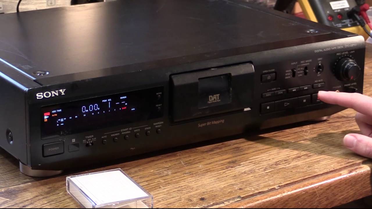 First time using a DAT recorder!