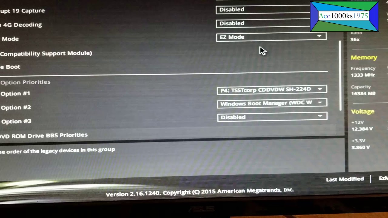 Как включить M.2 NVMe SSD на материнской плате Asus H97M-Plus
