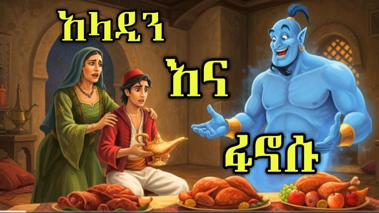 አላዲን እና ፋኖሱ Aladdin and the lantern/ የማታ ታሪኮች nightbstory 😴 