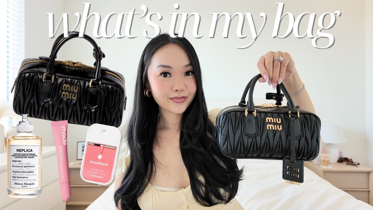What's in my Bag *Miu Miu Arcadie* all of my purse essentials!