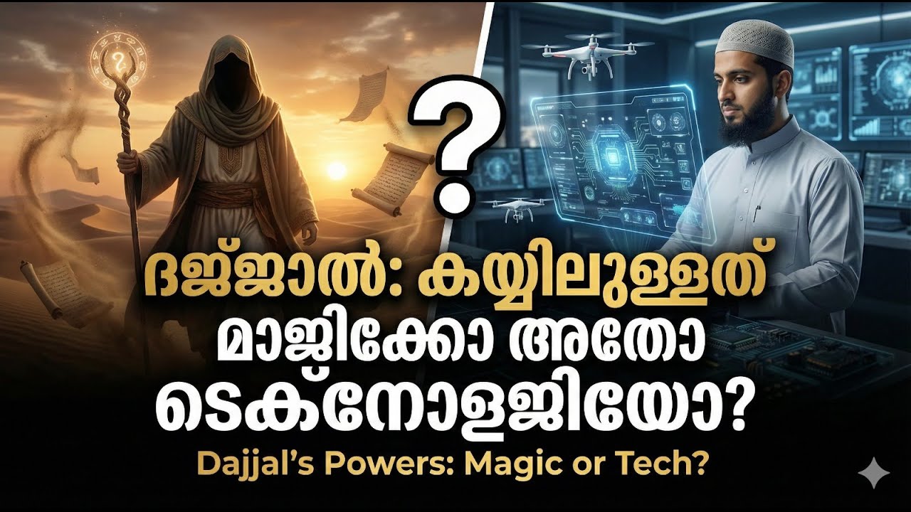 ദജ്ജാൽ കയ്യിലുള്ളത് മാജിക്കോ അതോ ടെക്നോളജിയോ  Dajjal's Powers Magic or Tech